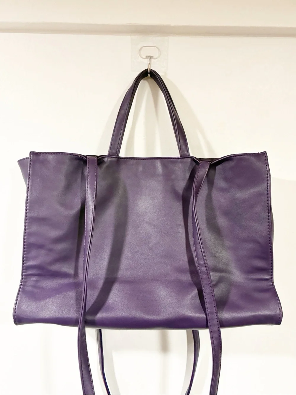 Telfar Large Shopping Bag Grape Purple Tote Handbag Shoulderbag